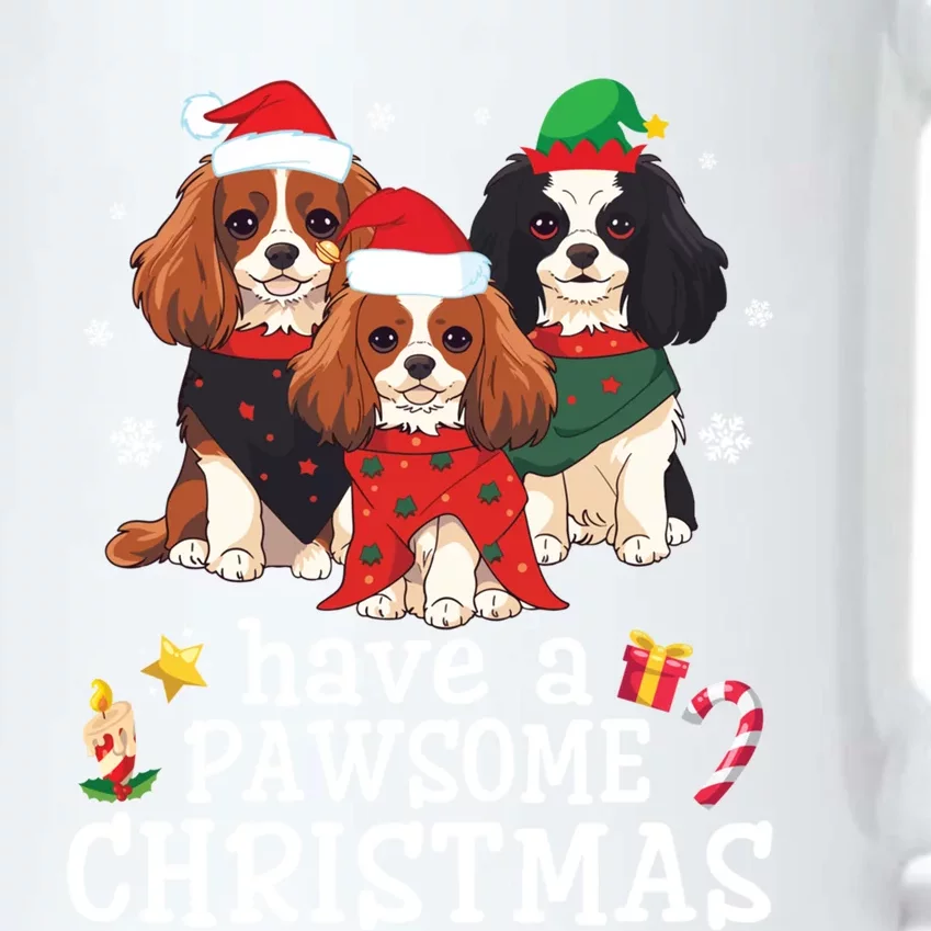 Cavalier King Charles Spaniel Dogs Have A Pawsome Christmas Gift Black Color Changing Mug