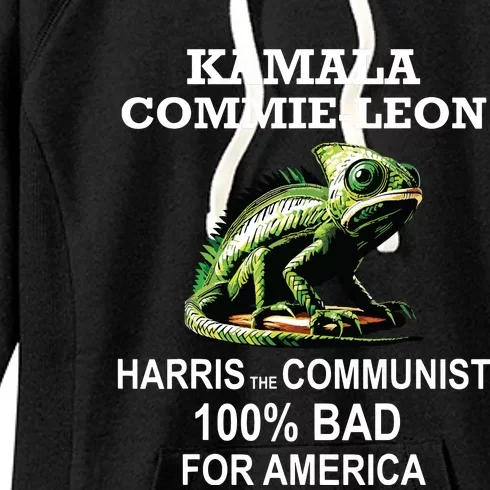 Comrade Kamala Commie Leon Commieleon Communist Harris Women's Fleece Hoodie