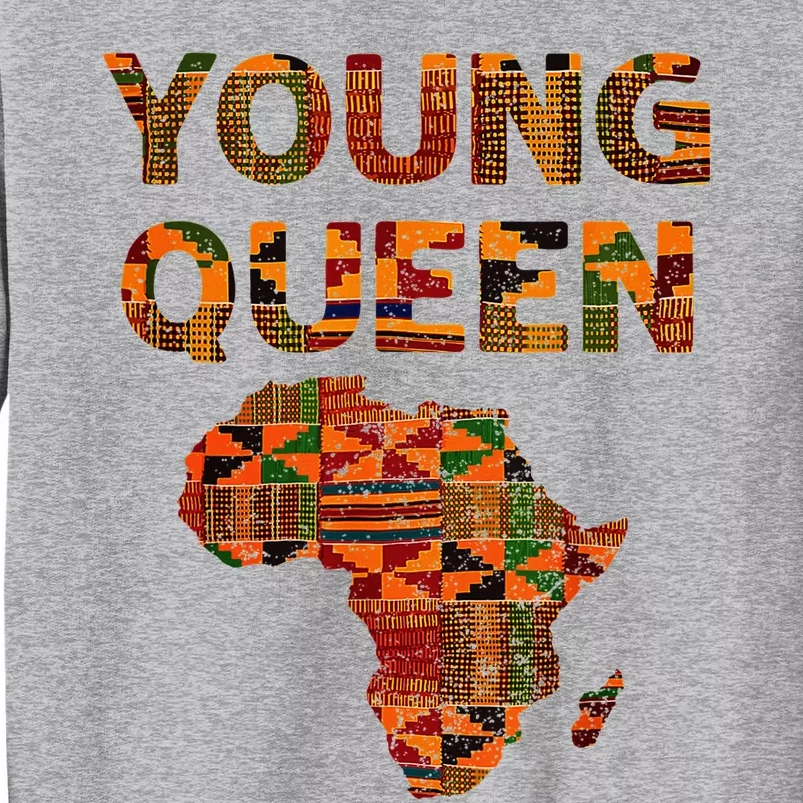 Cool Kente Cloth Art African Print African Queen Tall Sweatshirt