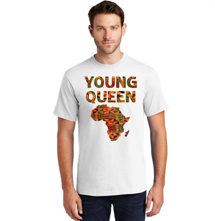 Cool Kente Cloth Art African Print African Queen Tall T-Shirt