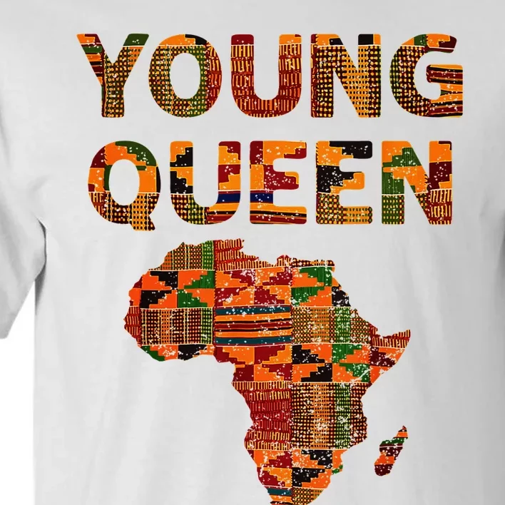 Cool Kente Cloth Art African Print African Queen Tall T-Shirt