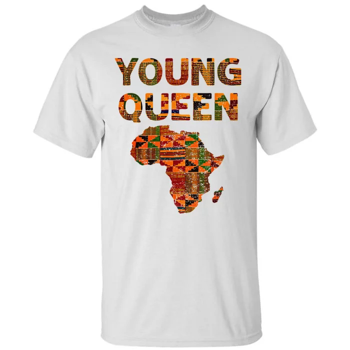 Cool Kente Cloth Art African Print African Queen Tall T-Shirt