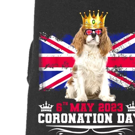 Cavalier King Charles Women & Union Jack Coronation Day Doggie 3-End Fleece Hoodie