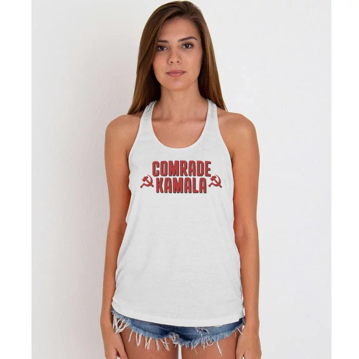 Comrade Kamala Women's Knotted Racerback Tank