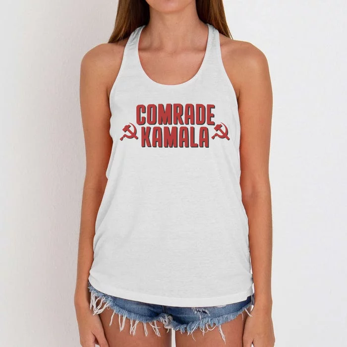 Comrade Kamala Women's Knotted Racerback Tank