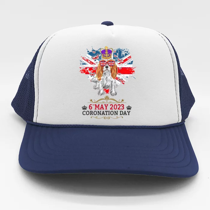 Cavalier King Charles Coronation Ideas Wo & Union Jack Trucker Hat