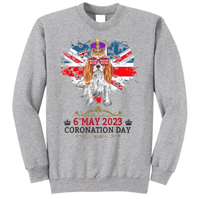 Cavalier King Charles Coronation Ideas Wo & Union Jack Tall Sweatshirt