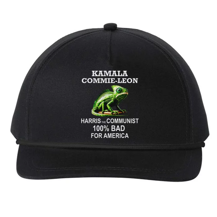 Comrade Kamala Commie Leon Commieleon Communist Harris Snapback Five-Panel Rope Hat