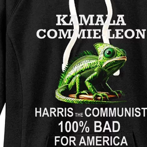 Comrade Kamala Commie Leon Commieleon Communist Harris Women's Fleece Hoodie