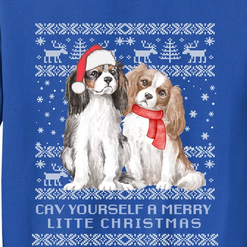 Cavalier King Charles Spaniel Dog Ugly Christmas Sweater Gift Tall Sweatshirt