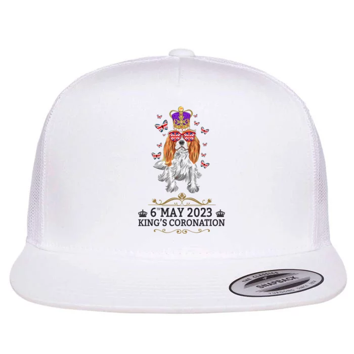 Cavalier King Charles Coronation Flat Bill Trucker Hat