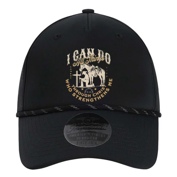 Cowboy Kneeling Cross Scripture Western Bible Verse Jesus Performance The Dyno Cap