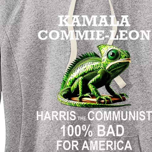 Comrade Kamala Commie Leon Commieleon Communist Harris Women's Fleece Hoodie