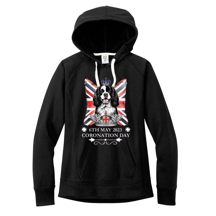 Cavalier King Charles iii Coronation Spaniel Dog Women's Fleece Hoodie