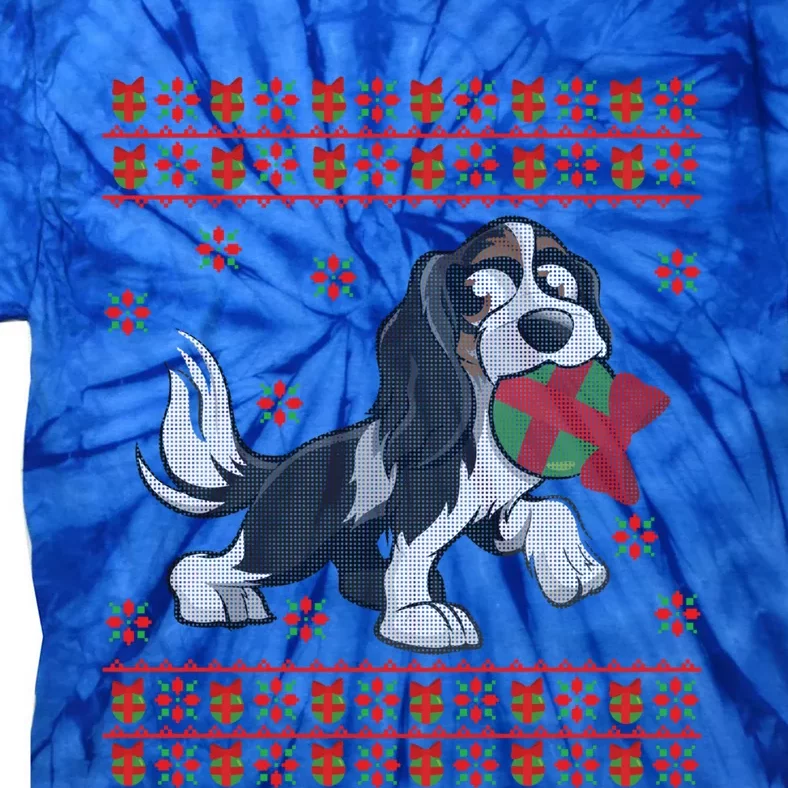 Cavalier King Charles Spaniel Ugly Christmas God Lover Gift Tie-Dye T-Shirt