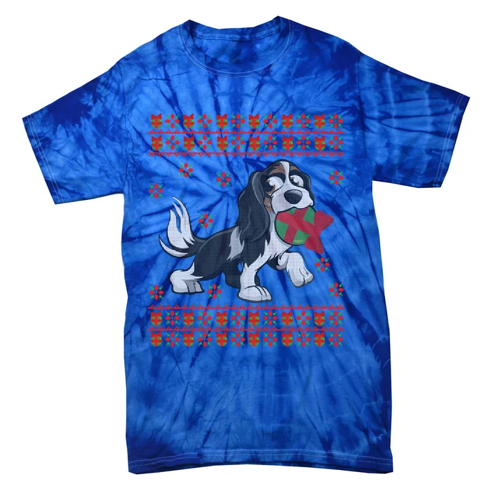 Cavalier King Charles Spaniel Ugly Christmas God Lover Gift Tie-Dye T-Shirt