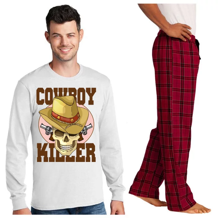 Cowboy Killer Country Skeleton Long Sleeve Pajama Set