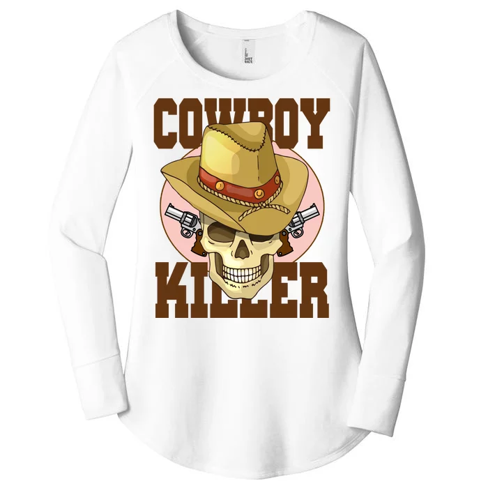 Cowboy Killer Country Skeleton Women's Perfect Tri Tunic Long Sleeve Shirt