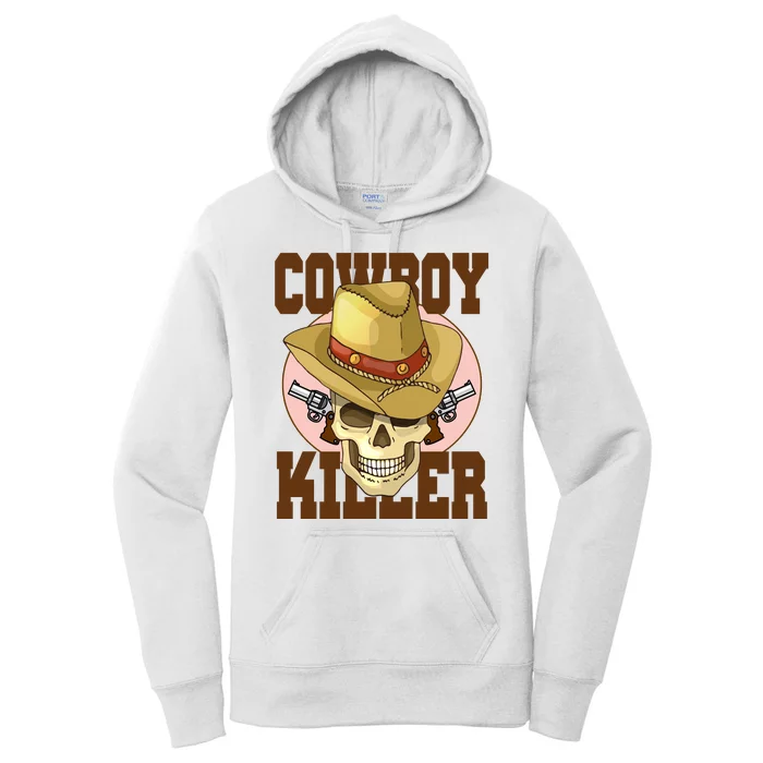 Cowboy Killer Country Skeleton Women's Pullover Hoodie