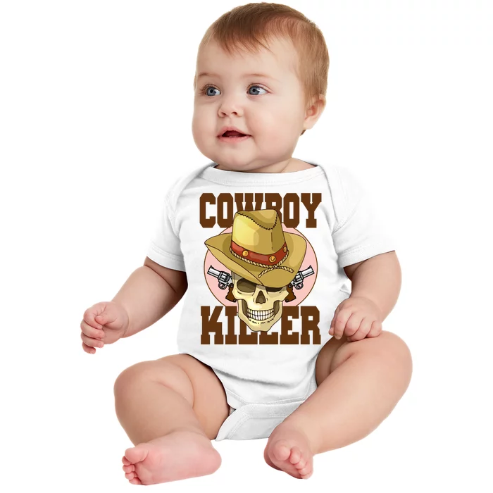 Cowboy Killer Country Skeleton Baby Bodysuit