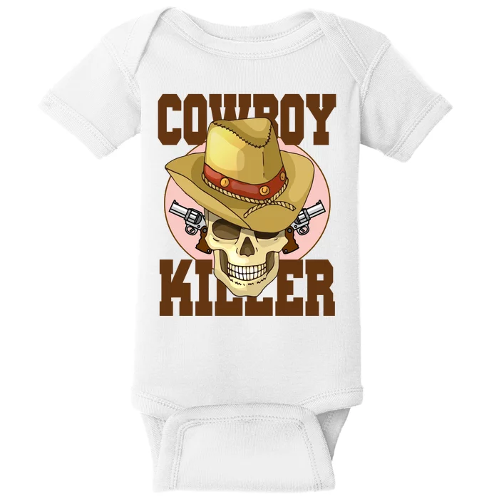 Cowboy Killer Country Skeleton Baby Bodysuit