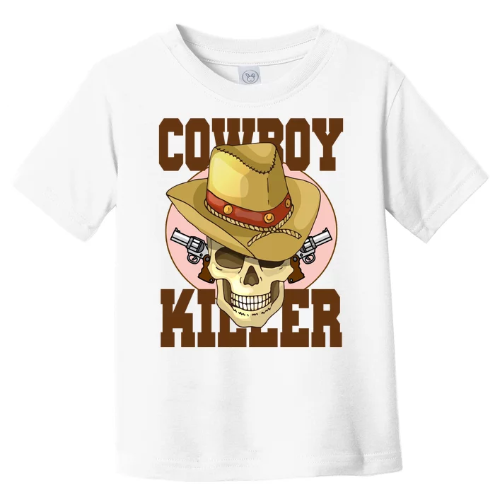 Cowboy Killer Country Skeleton Toddler T-Shirt