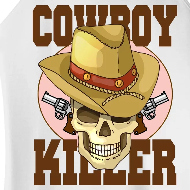 Cowboy Killer Country Skeleton Women’s Perfect Tri Rocker Tank