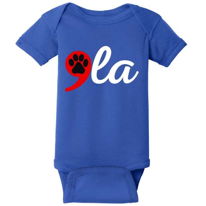 Cute Kamala Cat Dog Paw Lady Comma La Meaningful Gift Baby Bodysuit