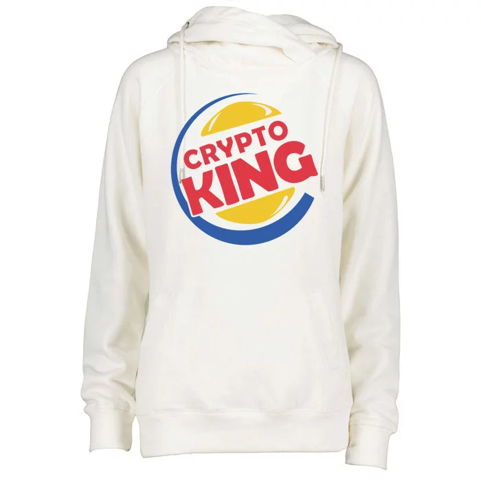 Crypto King Womens Funnel Neck Pullover Hood