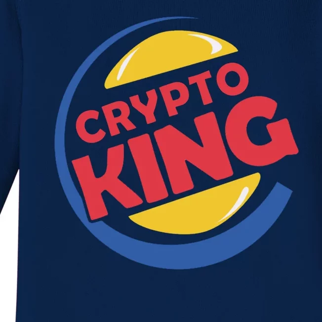 Crypto King Baby Long Sleeve Bodysuit