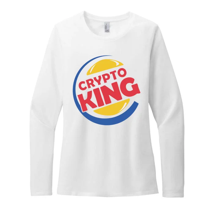 Crypto King Womens CVC Long Sleeve Shirt