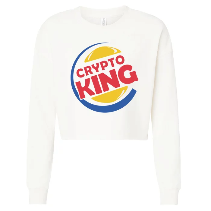 Crypto King Cropped Pullover Crew