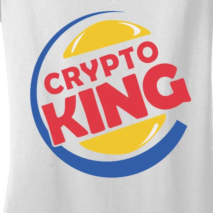 Crypto King Women's V-Neck T-Shirt