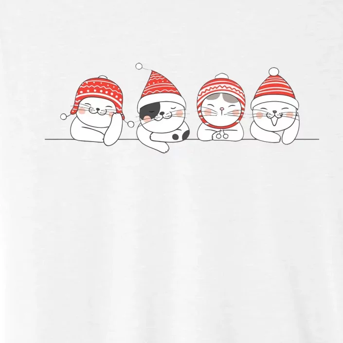 Cute Kitty Cats Christmas, Festive ChromaSoft Performance T-Shirt