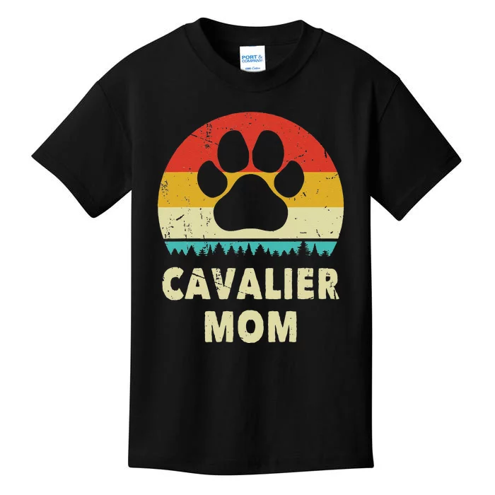 Cavalier King Charles Spaniel Mom Funny Dog Lover Kids T-Shirt