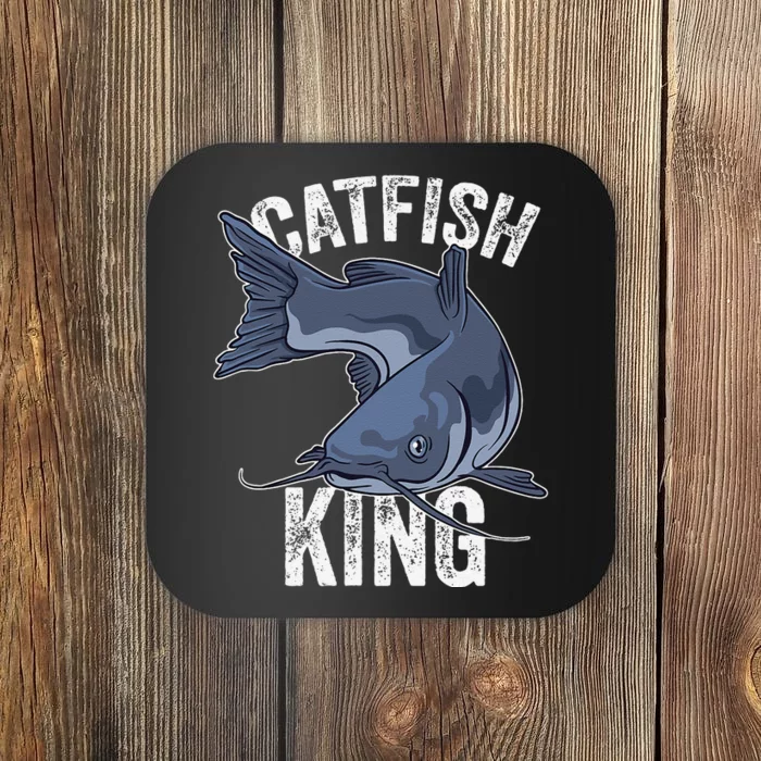 Catfish King Catfish Fishing Catfishing Coaster