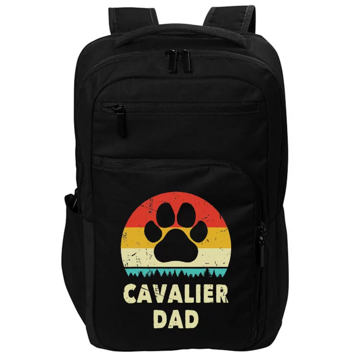 Cavalier King Charles Spaniel Dad Funny Dog Lover Impact Tech Backpack