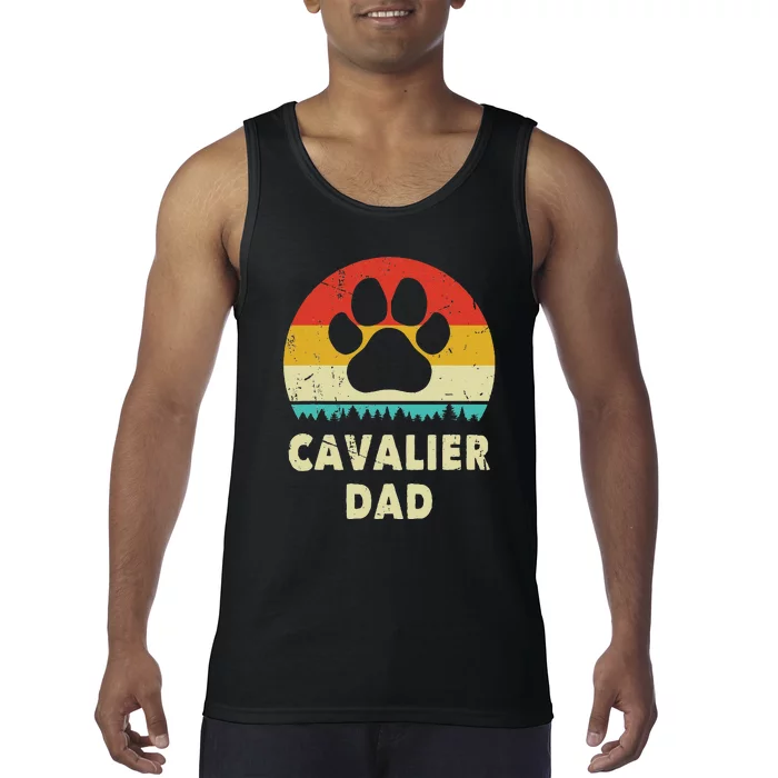 Cavalier King Charles Spaniel Dad Funny Dog Lover Tank Top