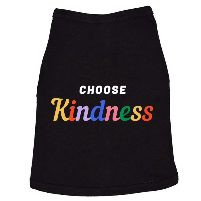 Choose Kindness Colorful Positive Quote Doggie Tank