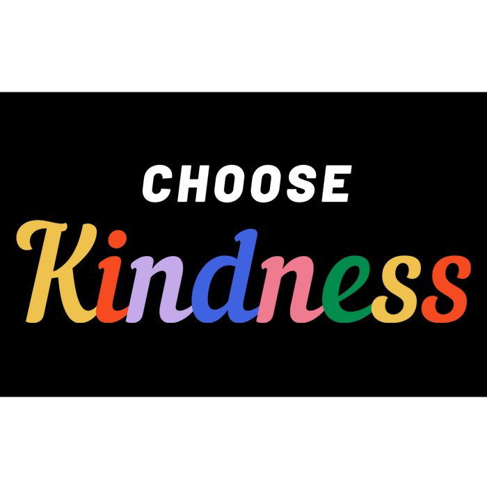 Choose Kindness Colorful Positive Quote Bumper Sticker