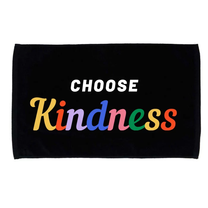 Choose Kindness Colorful Positive Quote Microfiber Hand Towel