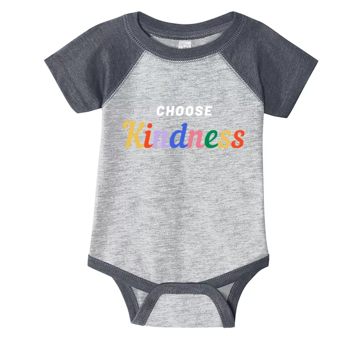 Choose Kindness Colorful Positive Quote Infant Baby Jersey Bodysuit