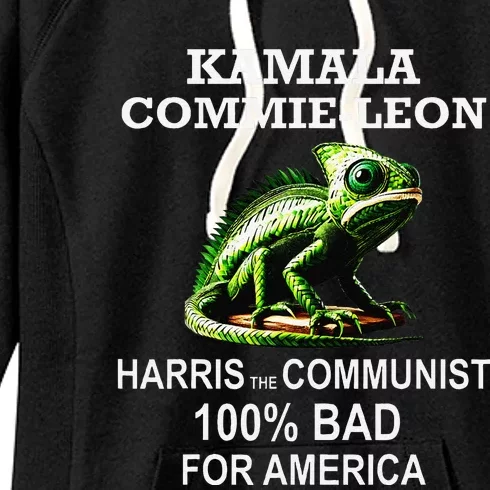 Comrade Kamala Commie Leon Commieleon Communist Harris Gift Women's Fleece Hoodie