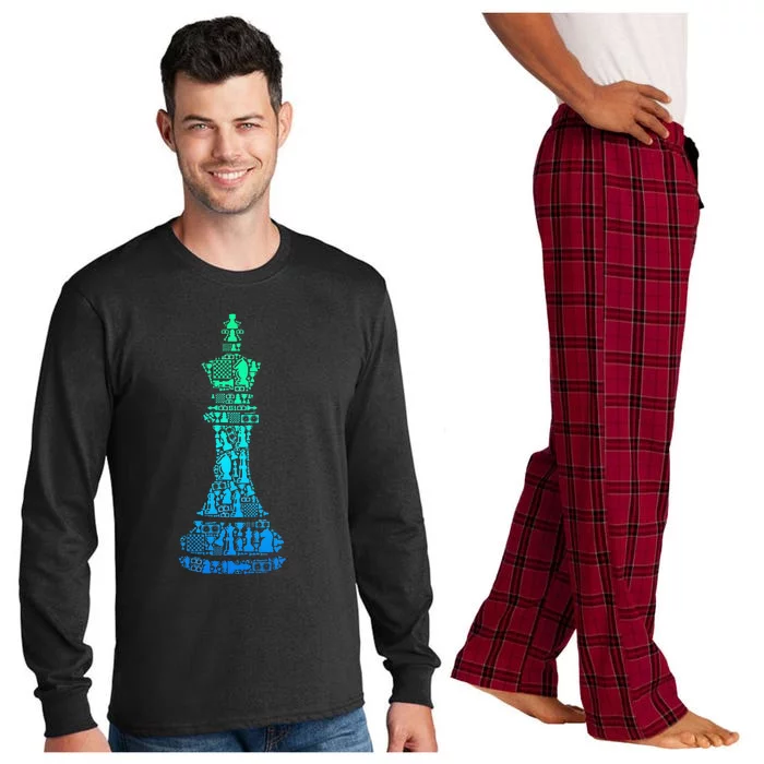 Chess King Long Sleeve Pajama Set