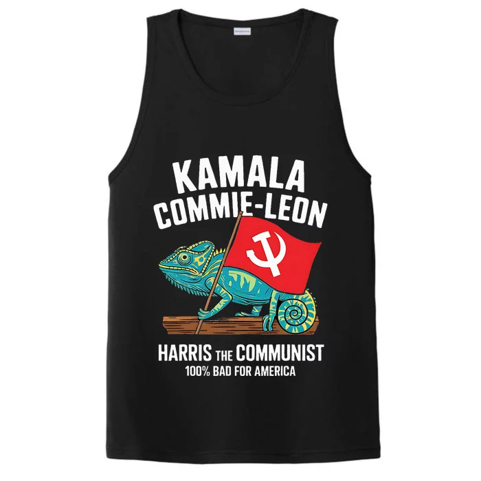 Comrade Kamala Commie Leon Commieleon Communist Harris Performance Tank