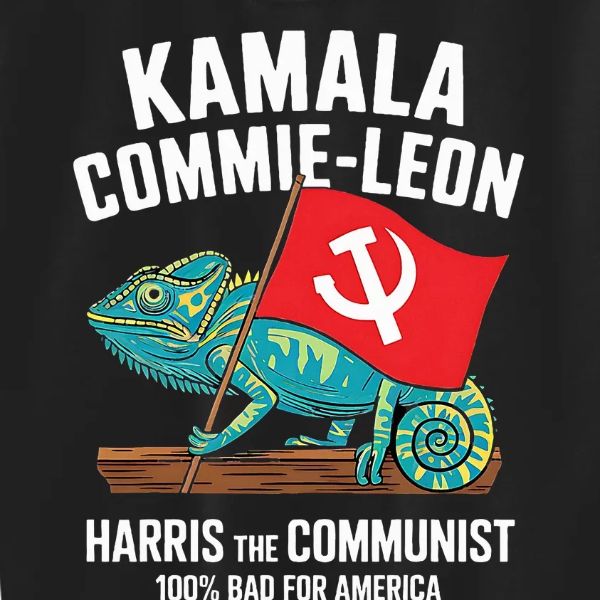 Comrade Kamala Commie Leon Commieleon Communist Harris Kids Sweatshirt