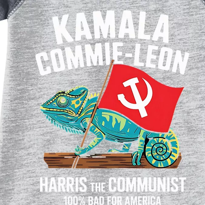 Comrade Kamala Commie Leon Commieleon Communist Harris Infant Baby Jersey Bodysuit