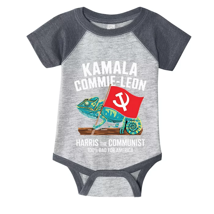 Comrade Kamala Commie Leon Commieleon Communist Harris Infant Baby Jersey Bodysuit