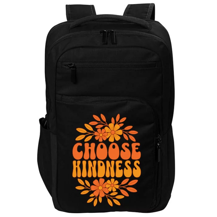 Choose Kindness Cool 60s Unity Day Groovy World Kindness Day Impact Tech Backpack