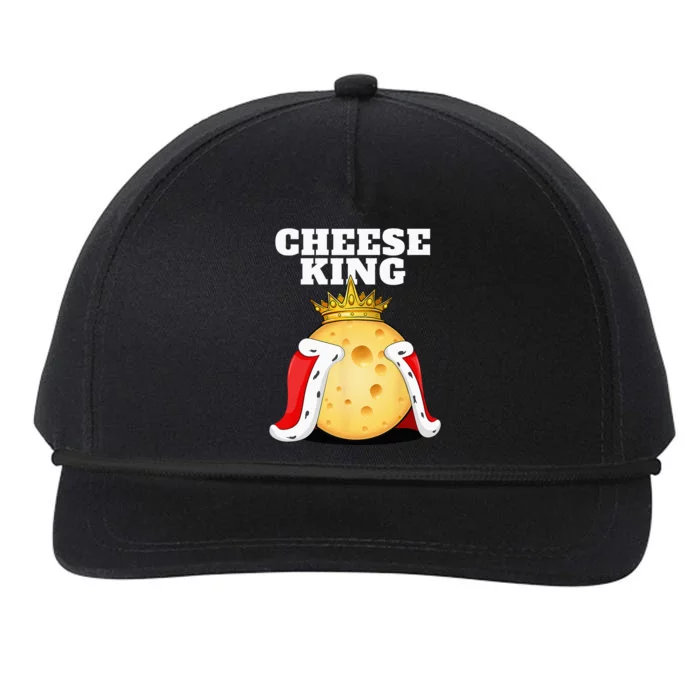 Cheese King Cheese Lover Cute Cheese Snapback Five-Panel Rope Hat